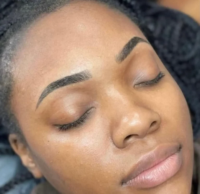 Before after microshading brows