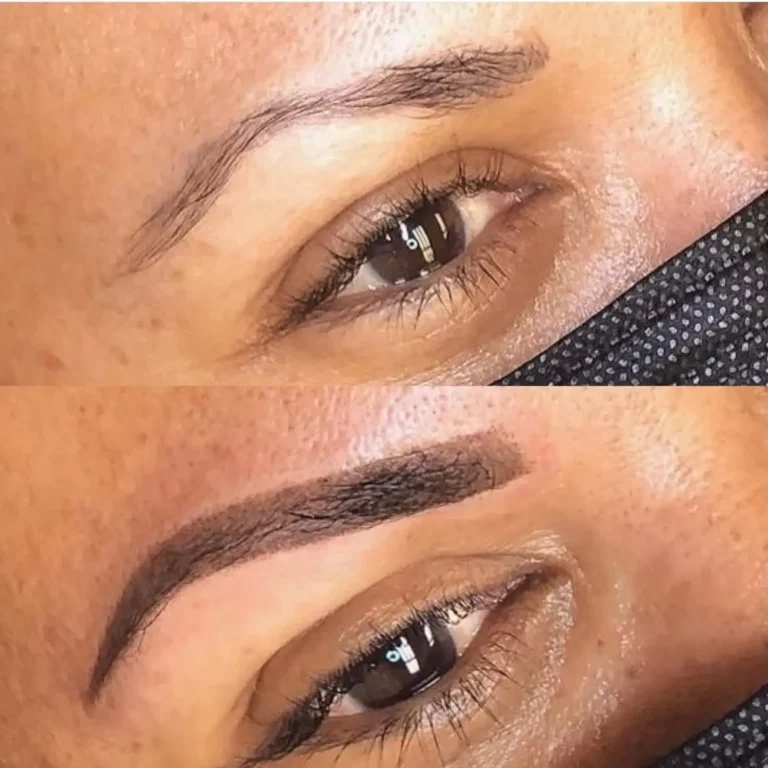 Before after microshading brows
